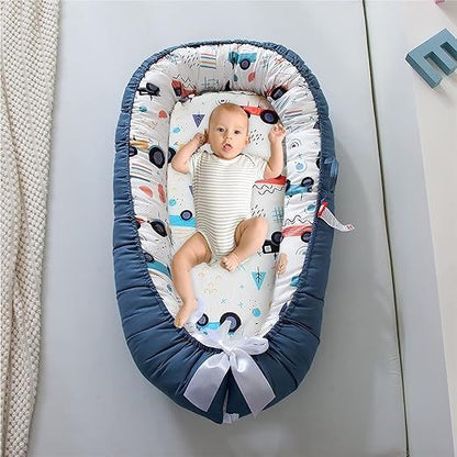 Berceau Bébé - NidPortableBébé™ - Voiture Bleue - Bébé Eden
