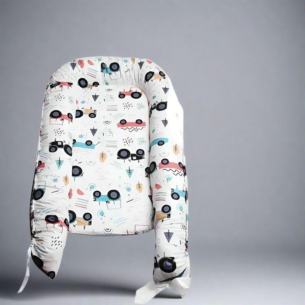 Berceau Bébé - NidPortableBébé™ - Voiture Bleue - Bébé Eden